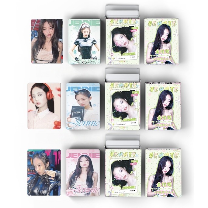 50pcs/box JENNIE BLACK-PINK Photocards Album Lomo Cards Black Pink