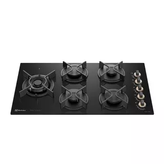 Cooktop 5 Bocas a Gás Electrolux Mesa de Vidro Pro Series ChamaPrecisa e Multi Chama (KE5PS) em Oferta na Shopee