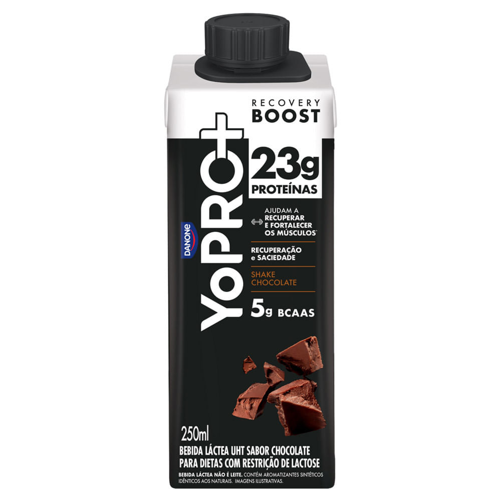YoPro + Recovery Boost Shake Chocolate com 23g Proteínas 5g de BCAAS ...