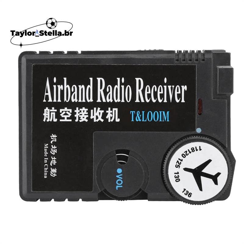 Receptor De Rádio De Banda Aérea De 118-136 Mhz De Alta Sensibilidade Aeronáutica De Ar A Solo Digital