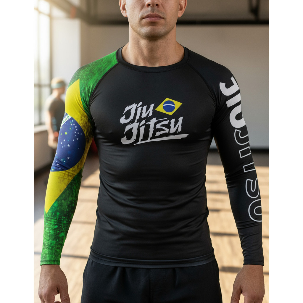 Camisa Rash Guard Jiu-jitsu Térmica Uv50+ Manga Longa | Shopee Brasil
