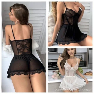 Pijamas Sexy Femininos Novo Estilo Tentação Transparente Tamanho Grande Alça Renda Saia Longa Camisola Sexy Lin 0ODF em Oferta na Shopee
