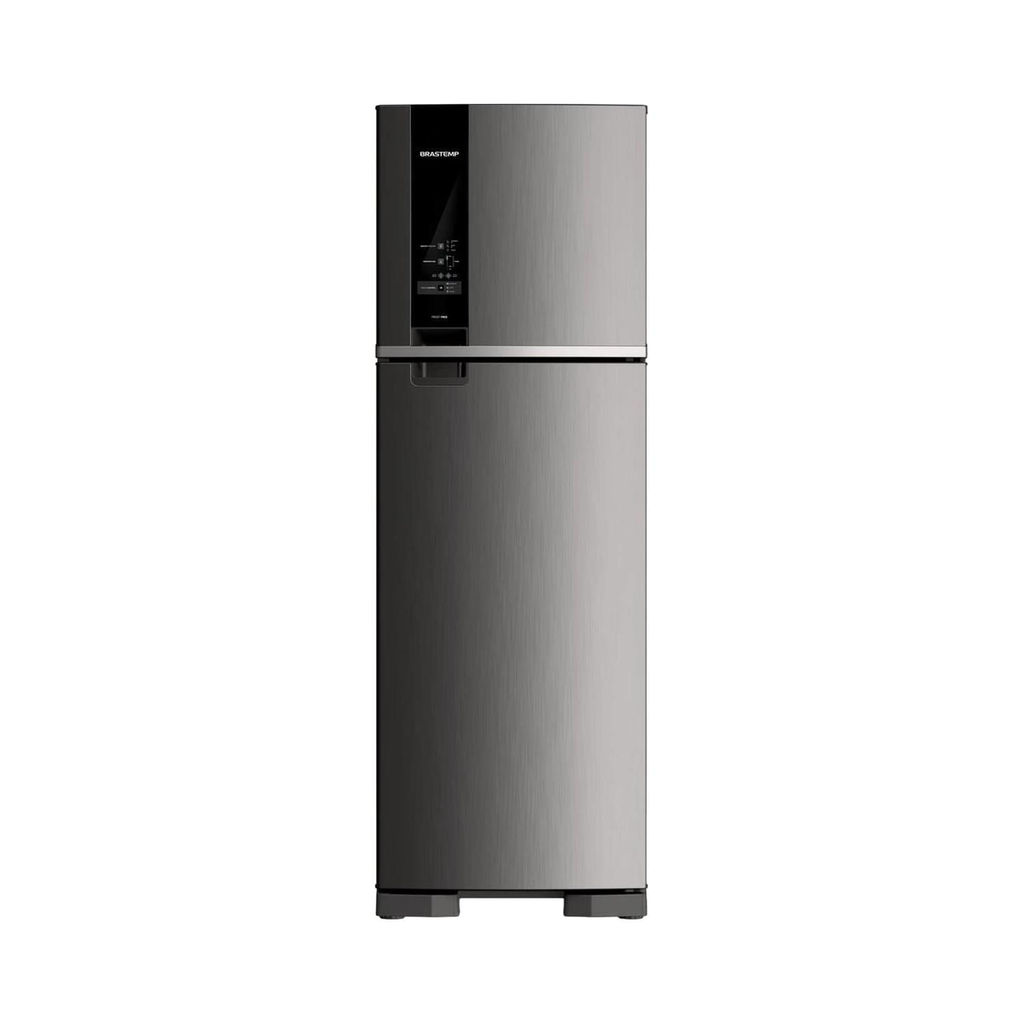 Geladeira Brastemp Frost Free Duplex 400 Litros Cor Inox com Freeze Control - BRM54JK