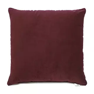 Almofada Herval Fibra, 40x40, Veludo Molhado Vinho em Oferta na Shopee