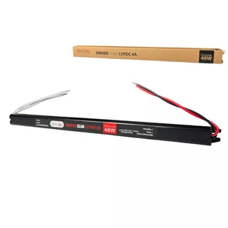 Driver Slim 12VDC4A 48w IP20 25mil H Vida Útil Bivolt Avant em Oferta na Shopee