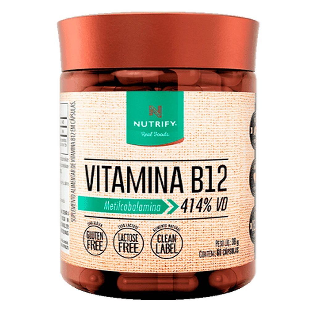 Vitamina B12 - 120 Cápsulas - Nutrify | Shopee Brasil