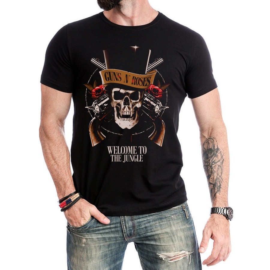 レアAXL ROSE GUNS N' ROSES バンドTシャツ Camisa Camiseta Rock Guns N' Roses Clássica 80's Axl Rose | Shopee