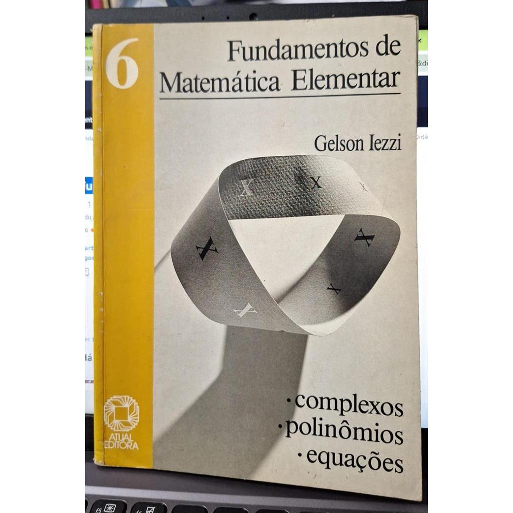 Fundamentos da Matemática elementar vol. 6 autor Gelson Iezzi | Shopee ...
