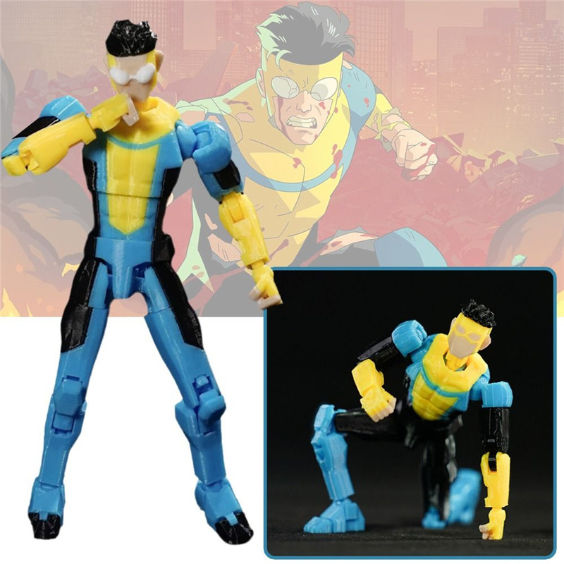 Super-Heróis Impressos Em 3D Invencível 3.0 Zombie Invincible