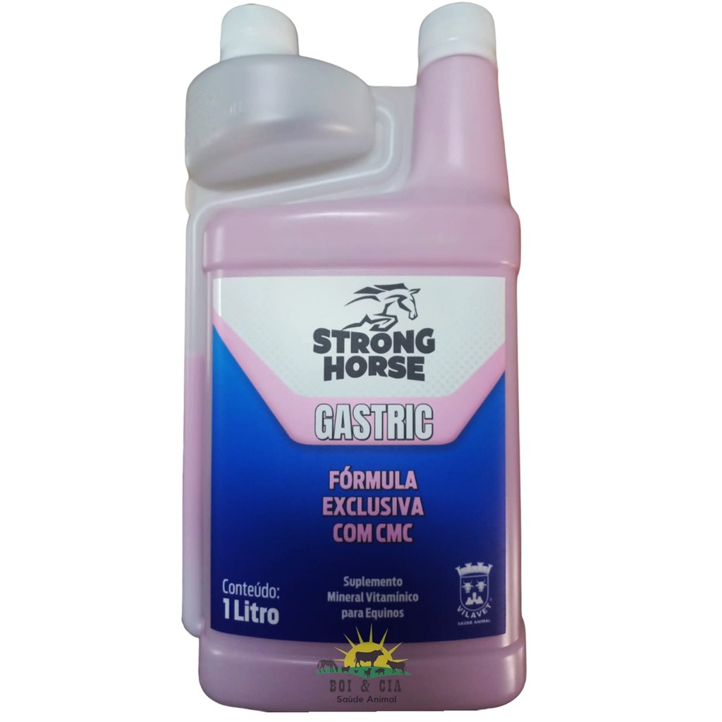 Strong Horse 1L Gastric Suplemento Mineral Equinos CMC | Shopee Brasil