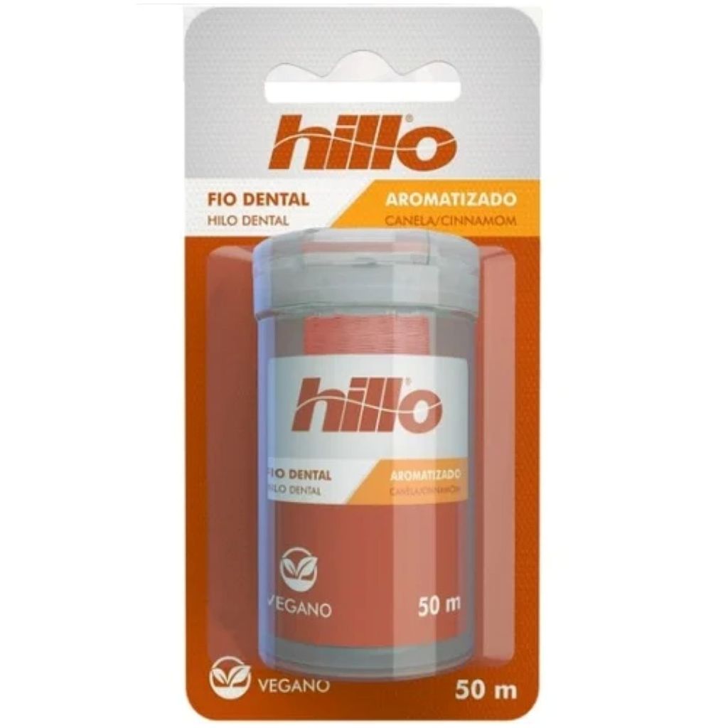 Fio Dental Vegano Encerado Aromatizado Canela Hillo 50m | Shopee Brasil