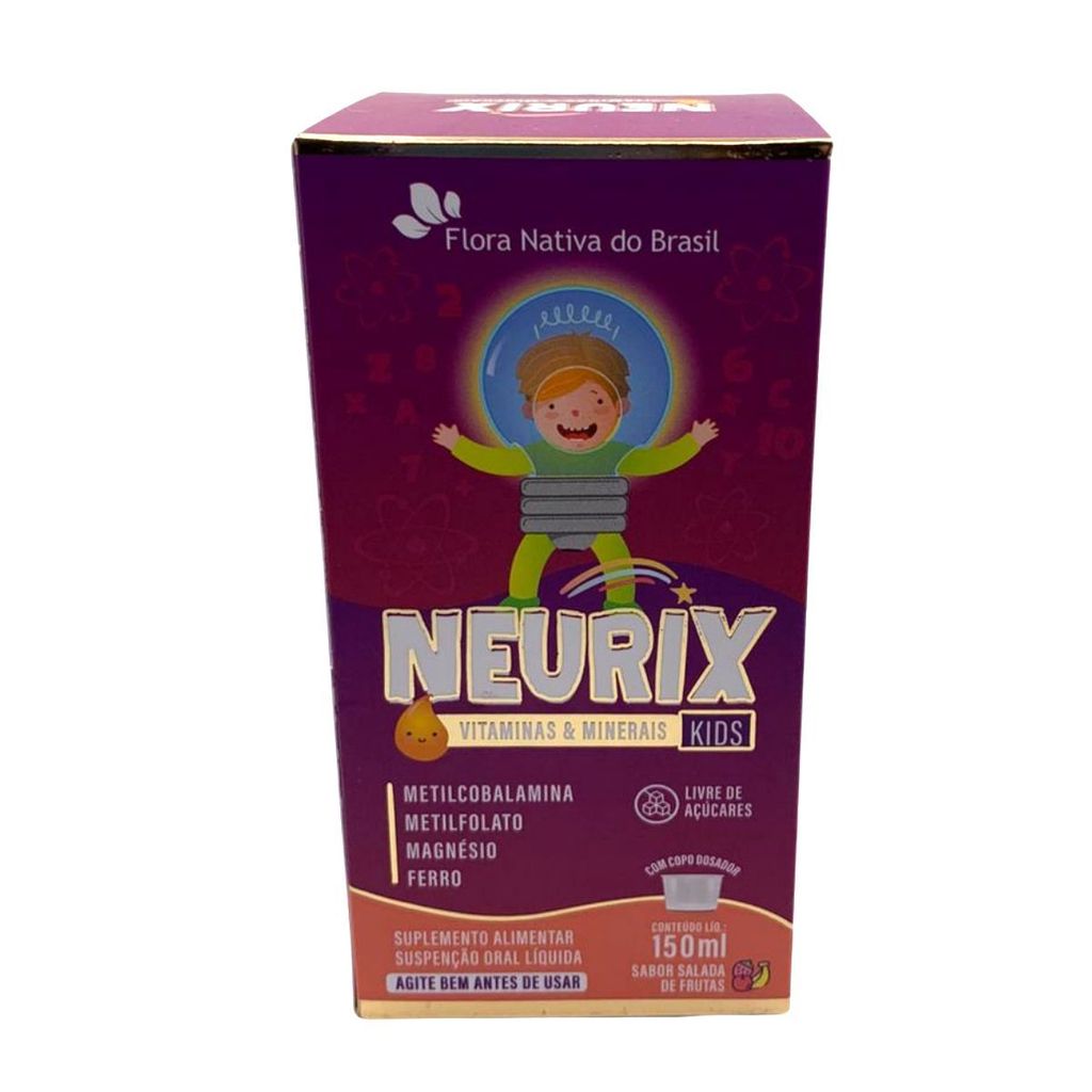 KIDS - NEURIX (MG, FE, METILFOLATO E B12) SALADA DE FRUTAS | Shopee Brasil