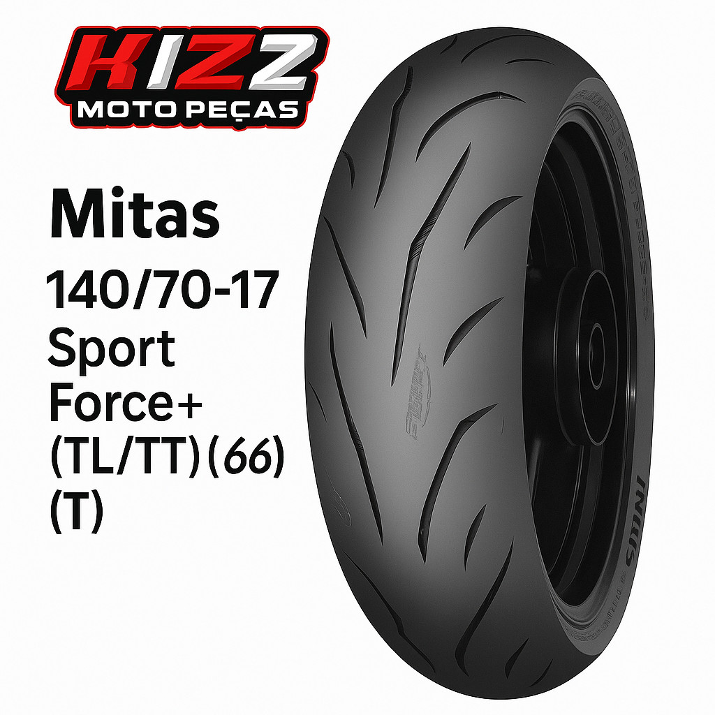 Pneu Mitas 140/70-17 Sport Force+ (tl/tt) (66h) (t) | Shopee Brasil