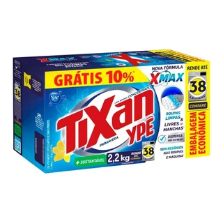 Sabão em Pó Tixan Ypê Primavera Cartucho 2,2kg - Embalagem com 9 Unidades em Oferta na Shopee