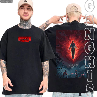 Camisa Max Mayfield Levitando Stranger Things Vecna 5 Temporada Camiseta Basica e Oversized Unissex