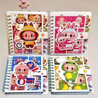 Novo Caderno A7! Adorável Cartoon, Fechadura Magnética + Espirais, Alto Estético – Diário/Agenda para Estudantes em Oferta na Shopee