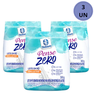 kit 3-UNIDADES- Leite em Pó Desnatado Batavo Pense Zero 300g cada