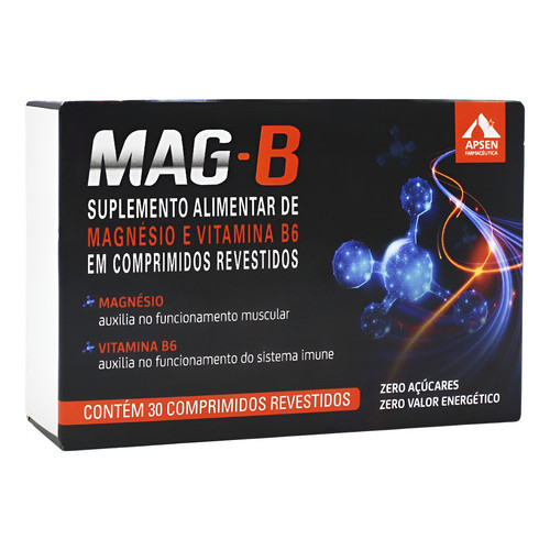 Mag-b Suplemento Alimentar 30 Comprimidos - Sem Sabor | Shopee Brasil