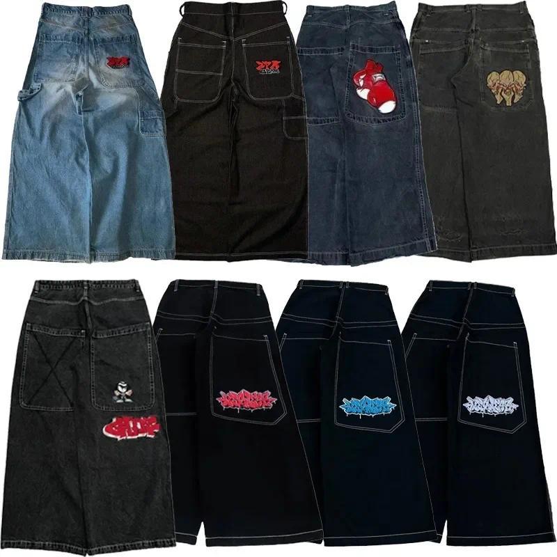 Y2K Baggy Jeans Masculino Vintage Bordado De Alta Qualidade Hip