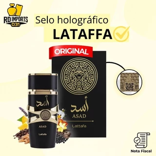 Perfume Árabe Asad Lattafa Masculino Eau de Parfum 100ml Original Importado Oriental Amadeirado