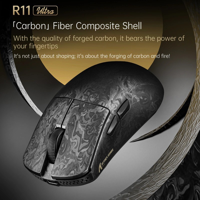 Mouse Para Jogos Sem Fio ATTACK SHARK R11 Ultra-Construção De