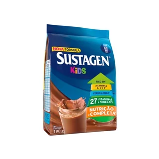 Sustagen Kids Chocolate Sachê 190g em Oferta na Shopee