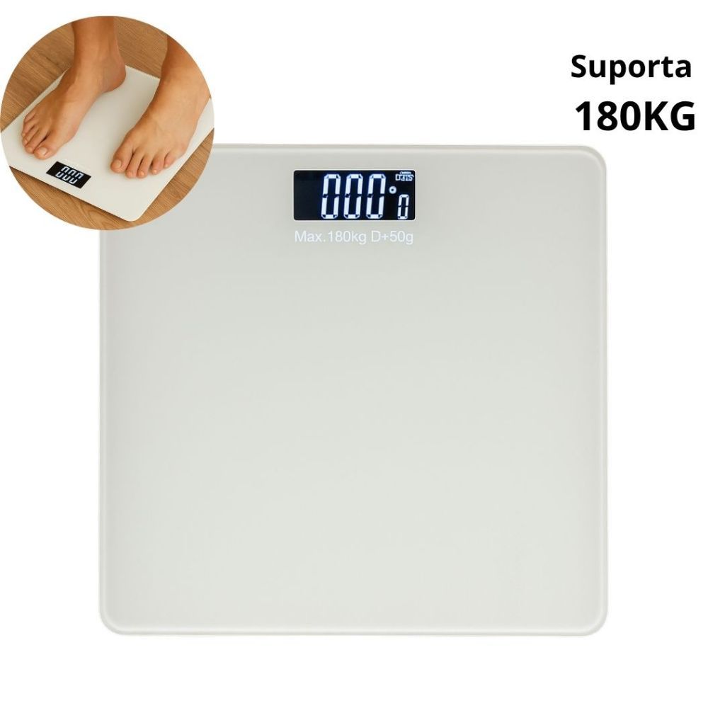 Balança Digital Até 180kg Para Peso Corporal Ideal Casa Banheiro ...