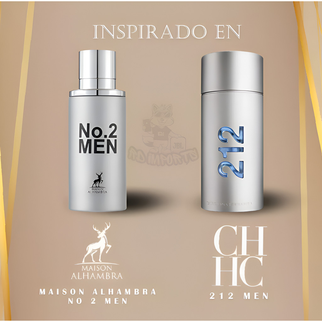 Perfume Árabe No. 2 Men Maison Alhambra 80 Ml Original Com Selo