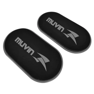 Disco de Deslizamento Muvin Preto/Cinza Par Acessório Compacto para Treino Completo Treino Funcional e Pilates em Oferta na Shopee