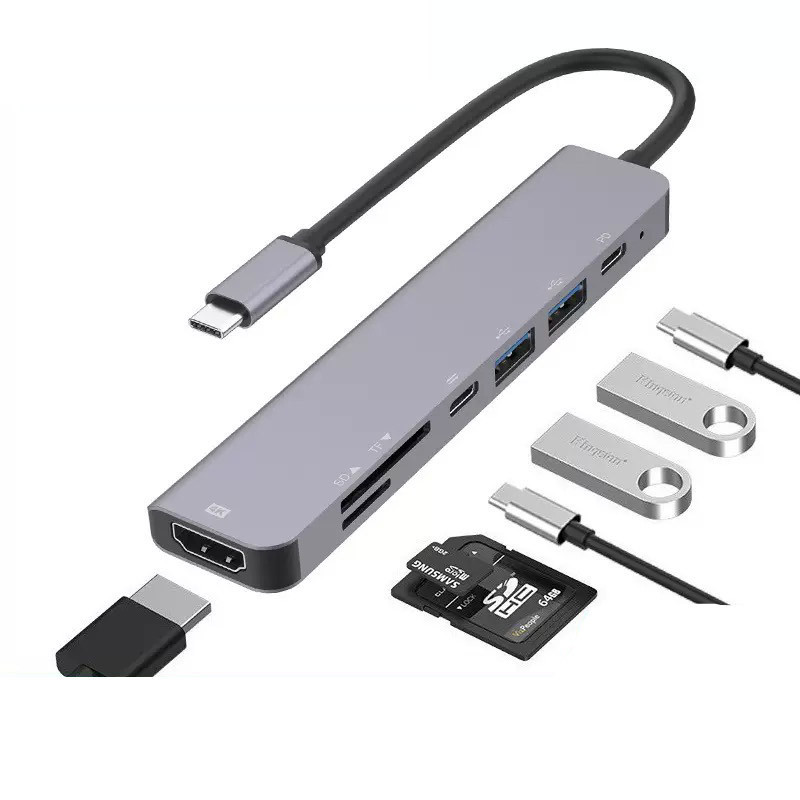 Adaptador Multiportas Usb C 7 Em 1 Da Dell Da310 em Promoção na