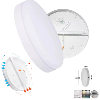 Plafon Led Borda Infinita 38W Redondo Sobrepor Bivolt 22cmx22cm Frio 6500K ou Neutro 4000k
