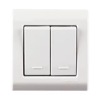 Interruptor Sobrepor Tramontina Lizflex 2 Teclas Simples 10A Branco em Oferta na Shopee
