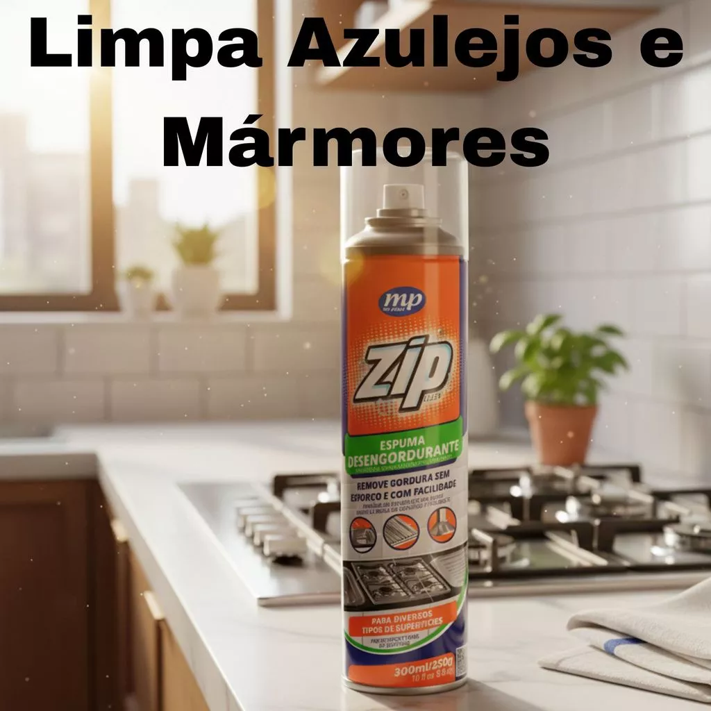 Zip Clean Espuma Limpa Gordura Remove Gordura 300Ml - My Place