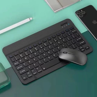 Kit Teclado E Mouse Bluetooth 5.2 carregamento tipo-c Compatível Pc iPhone Android em Oferta na Shopee