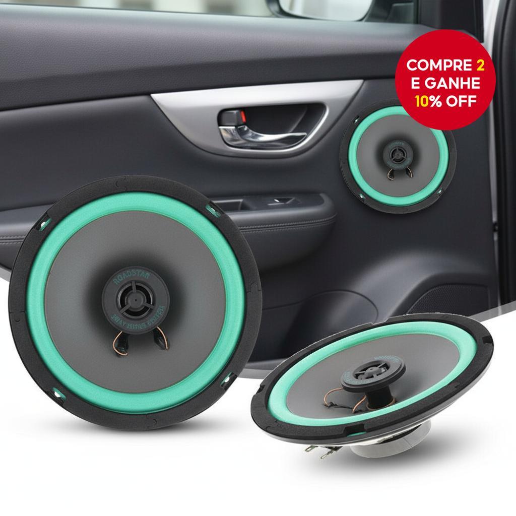 Alto-falantes coaxiais automotivos HiFi de alcance total de 6,5 ...