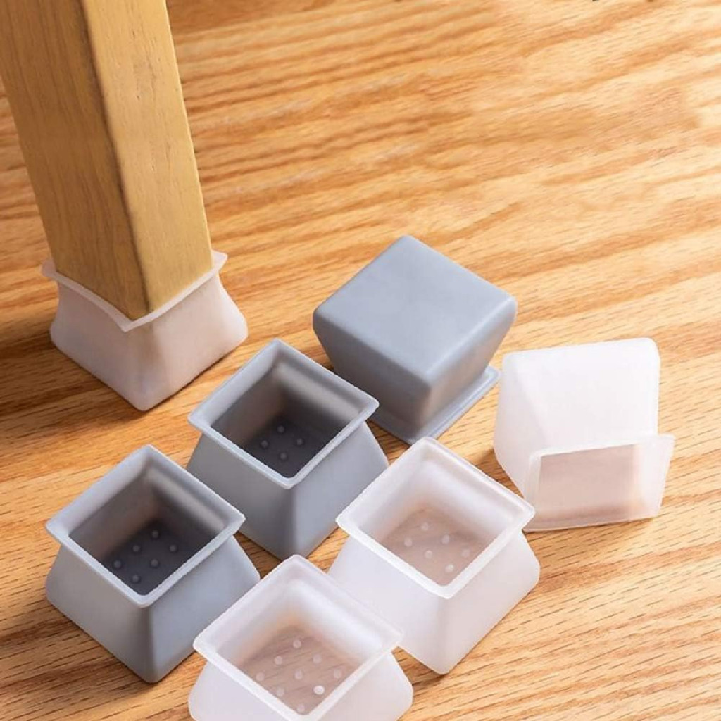 Kit Protetores de Silicone para Pés de Cadeiras e Mesas 24 Peças ...
