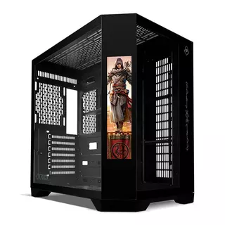 Gabinete Gamer Mancer CV700X, Mid-Tower, Com Tela LCD, Lateral de Vidro, Preto, MCR-CV700X-BK