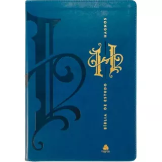 Bíblia de Estudo Hagnos | Notas Comentários e recursos de Harold Willmington | Capa Luxo Azul em Oferta na Shopee