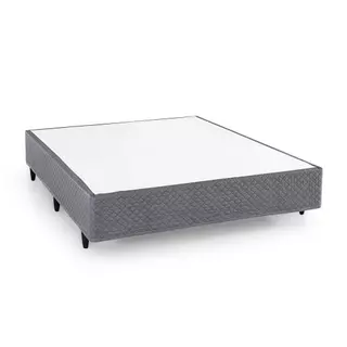 Box Casal Desmontável Herval CORE, Jacquard Grafite, 39x138x188 cm em Oferta na Shopee