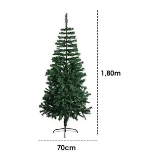Arvore De Natal 1.80 Metros 900 Galhos Pinheiro Verde Cheia Luxo Decoração 180cm