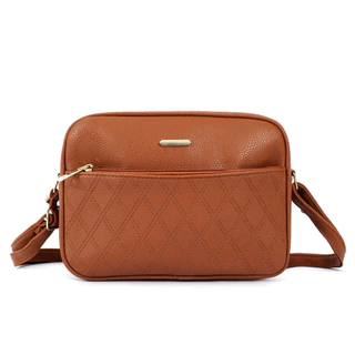 Bolsa de ombro acolchoada elegante, bolsa transversal compacta e portátil com vários bolsos. em Oferta na Shopee