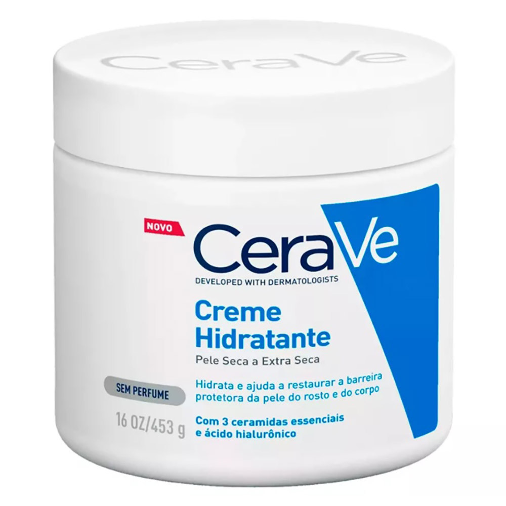 Creme Hidratante Cerave Corpo e Rosto Sem Perfume 454g | Shopee Brasil