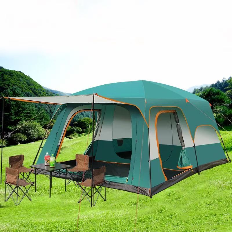 Barraca Camping Acampamento 8-12 Pessoas Impermeavel Familiar Grande ...
