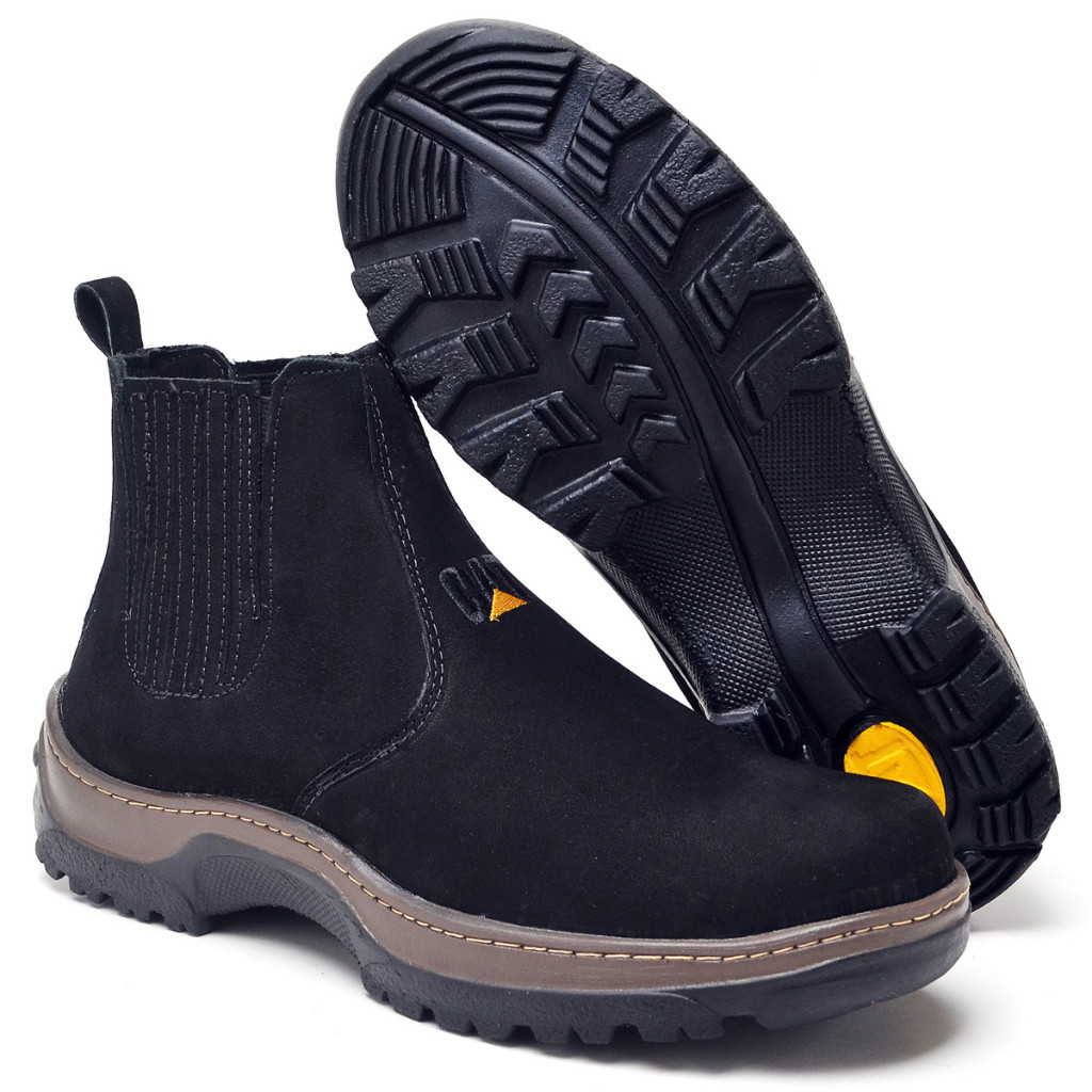 Botina Couro Legitimo Para Trabalho Caterpillar | Shopee Brasil