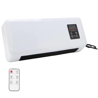 Aquecedor Climatizador Portatil 3 em 1 Ventilador Controle Remoto Varal Seca Roupa Toalha Ajuste de Temperatura