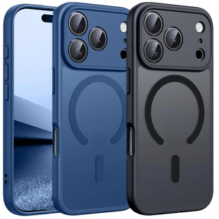 VAIVE-Capa Magnética Translúcida Fosca de Luxo para iPhone 17 Pro Max/17 Pro/17 Air/17, Proteção Completa da Lente