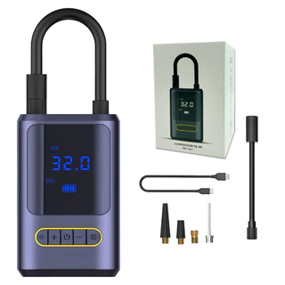 Bomba De Ar Eletrica Portátil Digital Encher Pneu Carro Bike Moto 2000 mah Mini Compressor sem fio  marisa em Oferta na Shopee