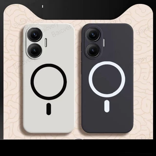 Invólucro Para Redmi Turbo 4 Pro Xiaomi POCO F7 5G Capa Protetora Colorida Fosca Com Adesivo Magnético