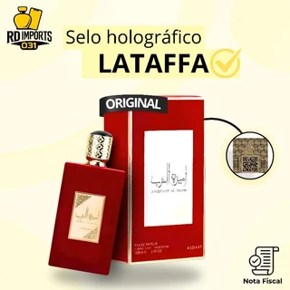 Perfume Árabe Ameerat Al Arab Red Vermelho Edp Lattafa Asdaaf 100ml Feminino - Original Importado em Oferta na Shopee