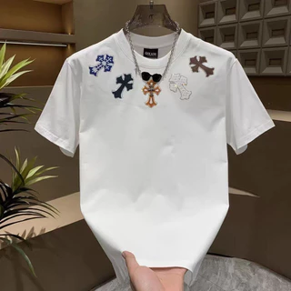 Camiseta Personalizada de Manga Curta para Homens 2025 Verão Versátil e Respirável